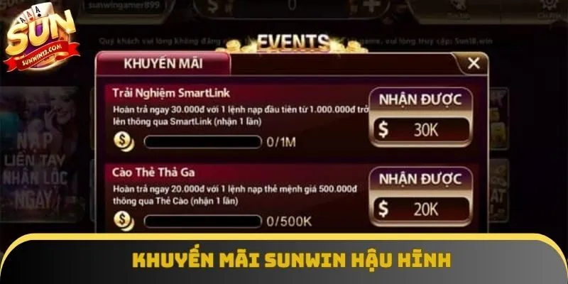 Sunwin ưu ái hội viên bằng những khyến mãi hấp dẫn